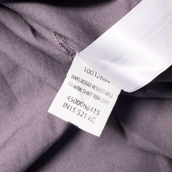 Ariat Rebar Gray Make Tough Dura Stretch Classic Fit Work Shirt Mens Size XL - Picture 13 of 14